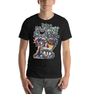 Mrshamoozoo Films x Adam Art - Stone Heads #2 //Short-Sleeve Unisex T-Shirt