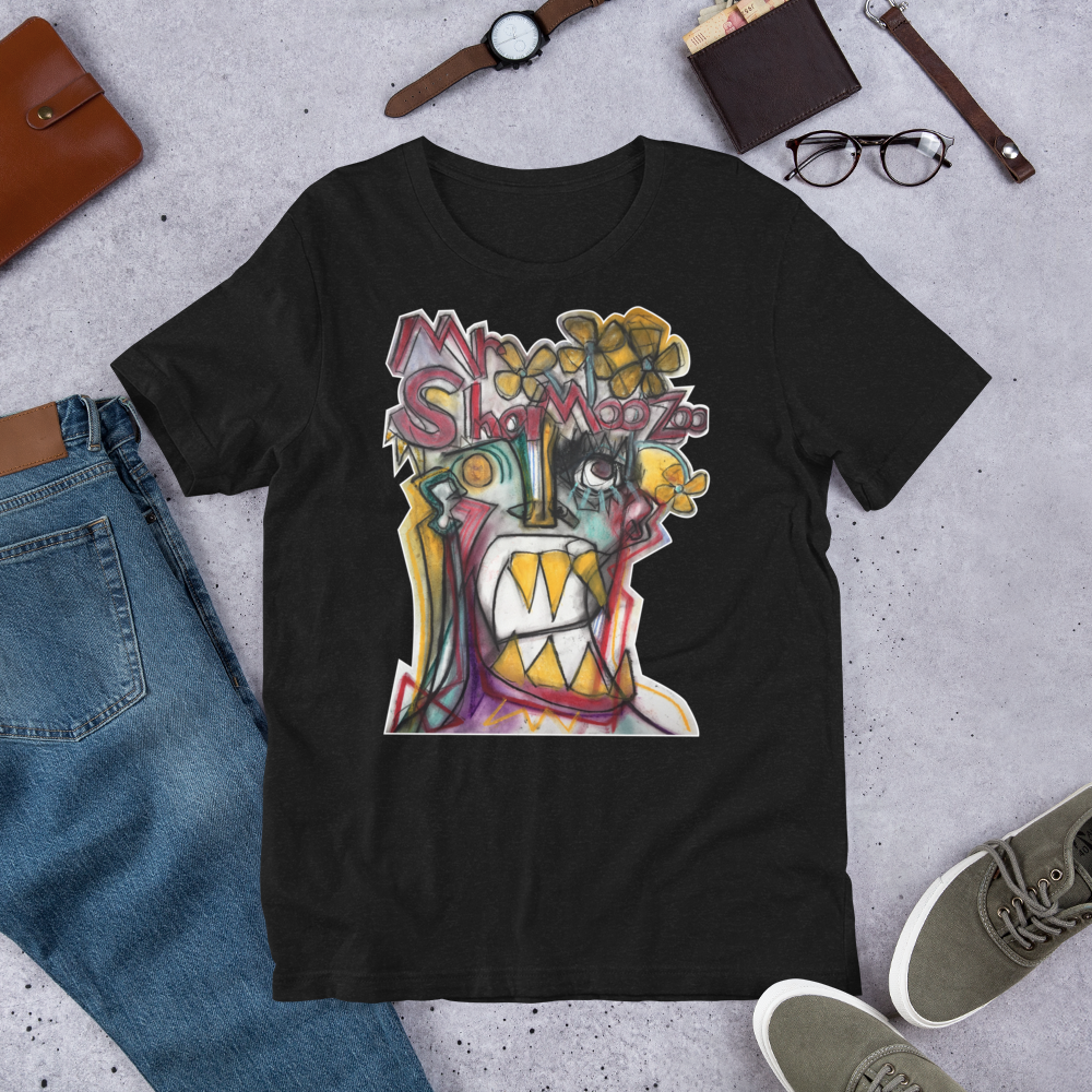 Mrshamoozoo Films x Adam Art - Stone Heads #3 //Short-Sleeve Unisex T-Shirt